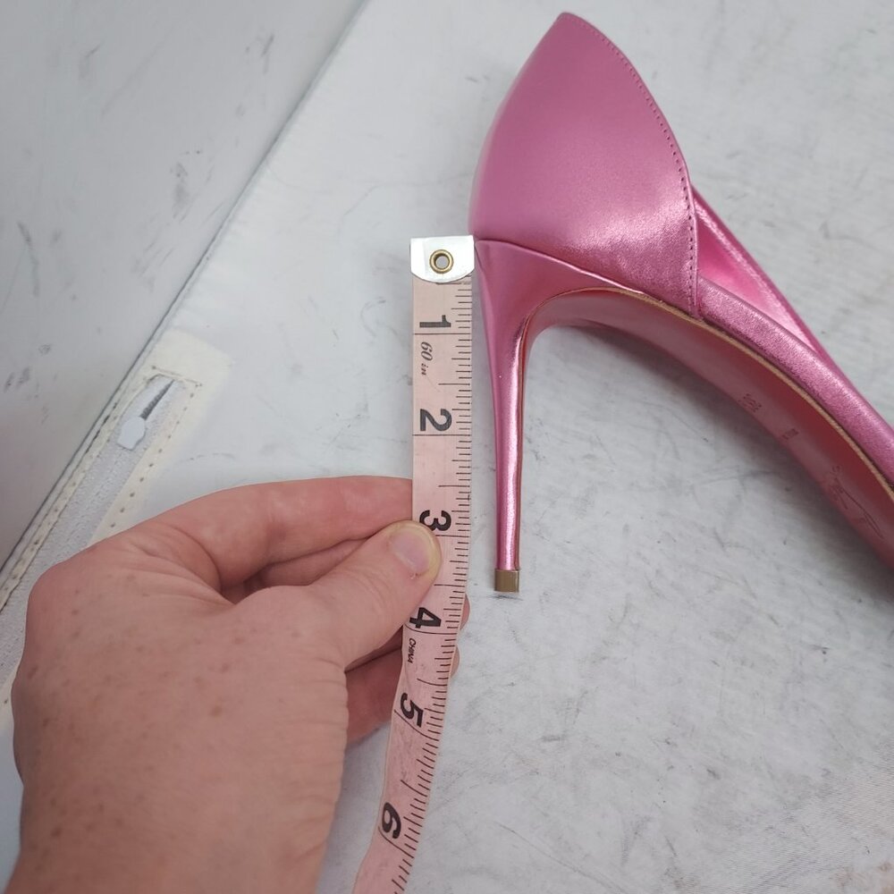 Christian Louboutin Metallic Pink Pointed Toe Pumps - Picture 8 of 11